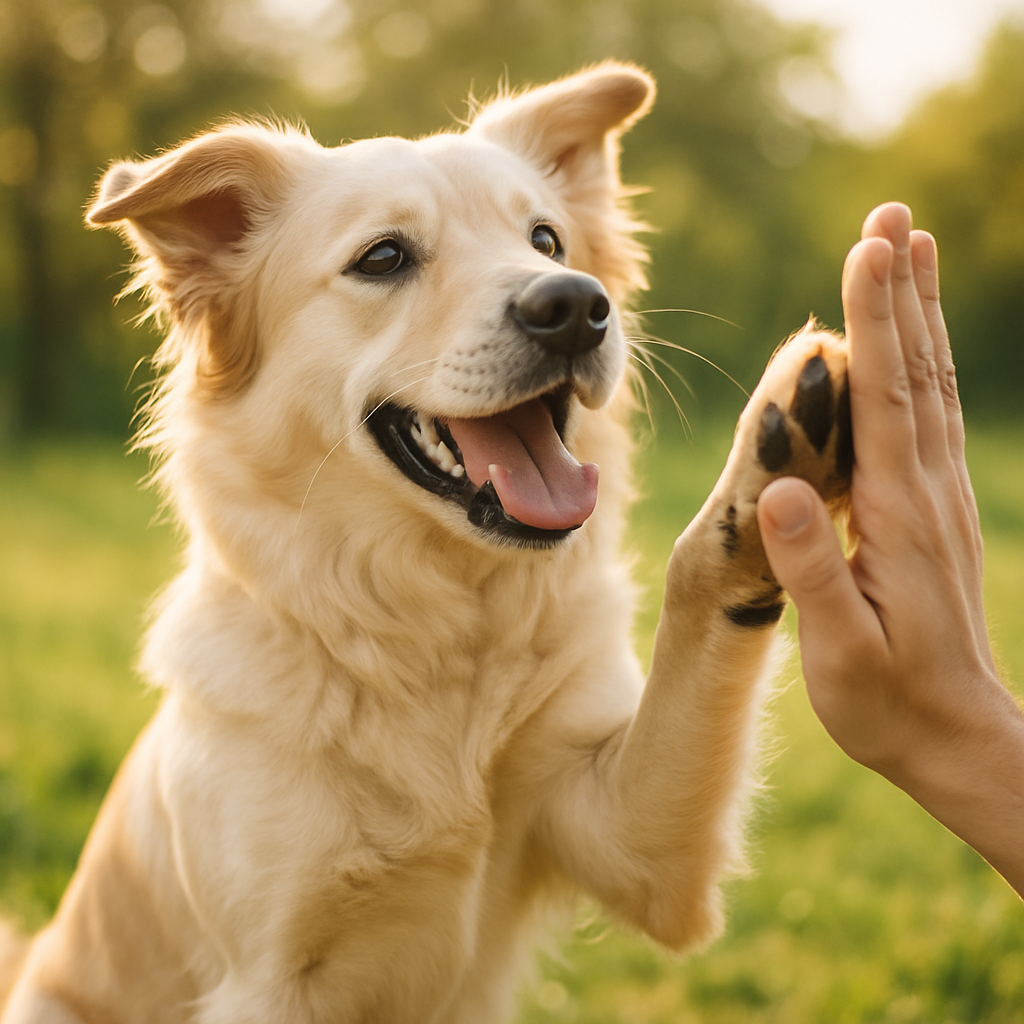 Chien faisant un tour